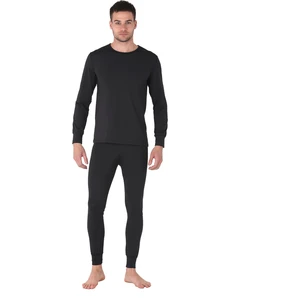 Microfiber Şardonlu Termal Içlik Set Erkek Siyah