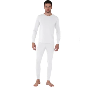 Microfiber Şardonlu Termal Içlik Set Erkek Beyaz