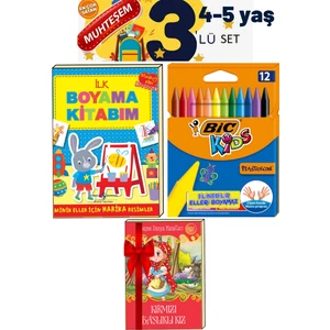 3 ve 4 Yaşa Uygun  Kitap Seti(