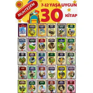 7-12 Yaşa Uygun  Okumayı Sevdiren Hikaye Kitabı Seti (100 Temel Eser)