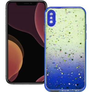 Smart Tech Apple iPhone x Simli Şeffaf Sert Slikon Kılıf