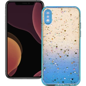 Smart Tech Apple iPhone x Simli Şeffaf Sert Slikon Kılıf