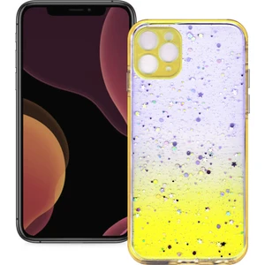 Smart Tech Apple iPhone 11 Pro Simli Şeffaf Sert Slikon Kılıf