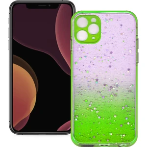 Smart Tech Apple iPhone 11 Pro Simli Şeffaf Sert Slikon Kılıf