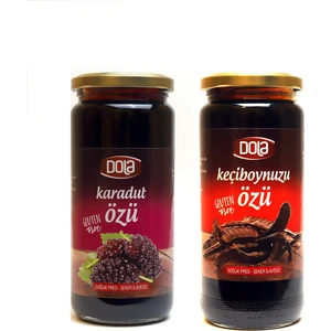 Keçiboynuzu ve Karadut Özü 640 grrr 2 Adet grrrlutensiz, Soğuk Pres, Şeker Ilavesiz