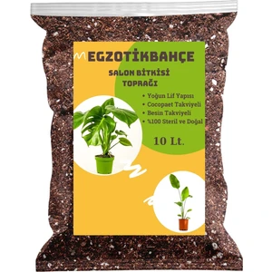Egzotik Bahçe Egzotikbahçe Torf Salon Bitkisi Çiçek Toprağı 10 L.  Besin Takviyeli Profesyonel Karışım Toprak