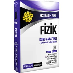 Pegem Akademi Yayıncılık 2023 KPSS ÖABT Fizik Konu Anlatımlı