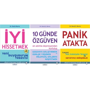Psikonet Yayınları Iyi Hissetmek - 10 Günde Özgüven - Panik Atakta Dr. David Burns 3 Kitap Psikonet Yayınları