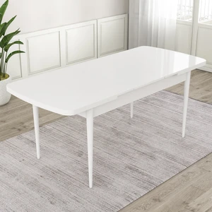 Concept Lia Serisi Beyaz Açılabilir 80 x 132 cm  Yemek Masası Takımı Beyaz Masa ve 4 Sandalye