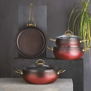 3023 Granit 7 Parça Güveç Tencere Seti