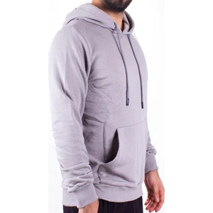 2732 Gri Kapüşonlu Erkek Sweatshirt