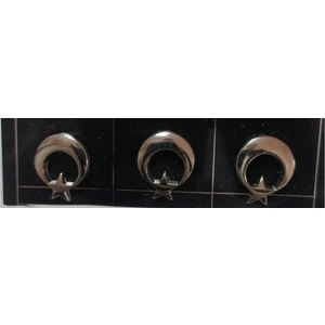 Ay Yıldız Yaka Rozeti 3'lü