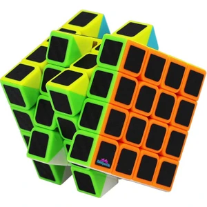 Qiyi Qiyuan S 4x4 Karbon Fiber Zeka Küpü Akıl Küpü Rübik Küp