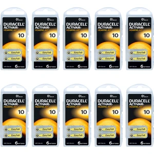 10 Numara İşitme Cihazı Pili 10 Paket 60 Adet Kulaklık Pili 10 Numara Pil
