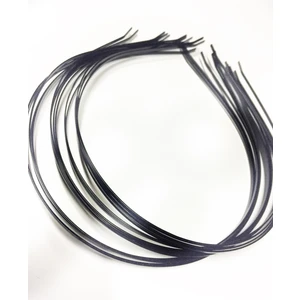 Sermet Süs Dünyası 12 Adet Siyah İnce Metal Taç Tel Taç (2 mm'lik)