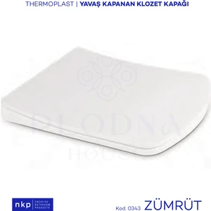 Plodna House Zümrüt Kare Yavaş Kapanan Klozet Kapağı