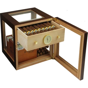 Cube Humidor Walnut Ceviz Puro Kutusu