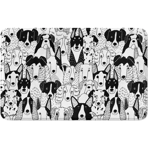 Sevimli Tasarımlı Mikrofiber Banyo Paspası, Kaymaz Taban, Makinede Yıkanabilir (40X60)