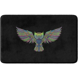 Sevimli Tasarımlı Mikrofiber Banyo Paspası, Kaymaz Taban, Makinede Yıkanabilir (40X60)