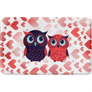 Sevimli Tasarımlı Mikrofiber Banyo Paspası, Kaymaz Taban, Makinede Yıkanabilir (40X60)