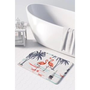 Sevimli Tasarımlı Mikrofiber Banyo Paspası, Kaymaz Taban, Makinede Yıkanabilir (50X80)