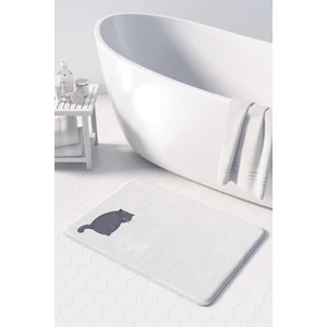 Sevimli Tasarımlı Mikrofiber Banyo Paspası, Kaymaz Taban, Makinede Yıkanabilir (50X80)