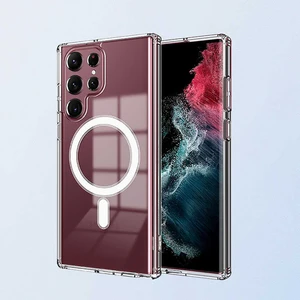 Samsung Galaxy S22 Ultra Kılıf Wireless Şarj Destekli Manyetik Kapak