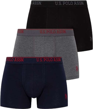 U.S. Polo Assn. Erkek 3'lü Boxer 80097