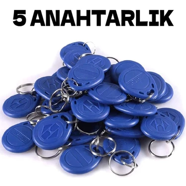 Electrimax Manyetik Anahtarlık -5 Adet Rfid Keyfob Göstergeç Anahtarlık 125 Khz