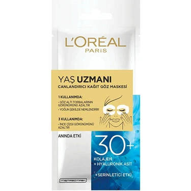 L'Oréal Paris Kağıt Göz Maskesi Yaş Uzmanı 30+  6