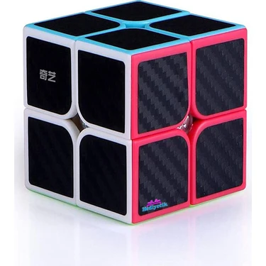 Hediyecik Qidi S 2x2 Karbon Fiber Zeka Küpü Akıl Küpü Rübik