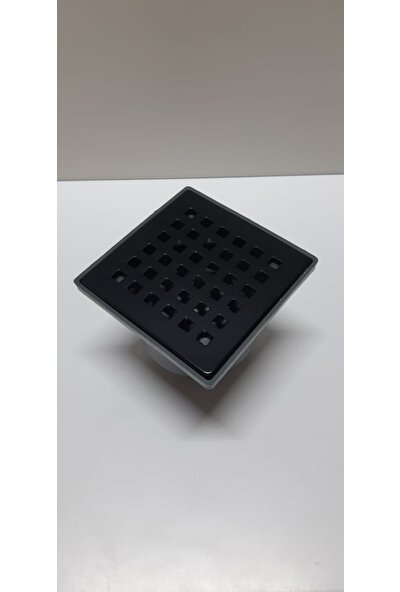 Nano 10 x 10 50 Alttan Çıkışlı Siyah Yer Sifon