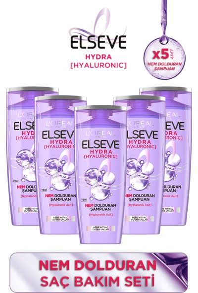 5'li Elseve Hyaluronic Şampuan Seti
