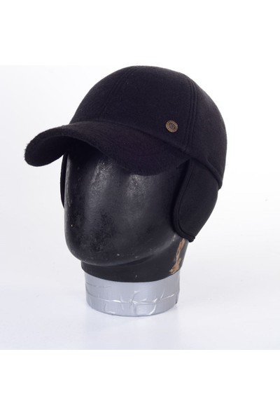 mercantoptan Erkek Kulaklıklı Kaşe Kumaş Siperli Kep Şapka Kasket