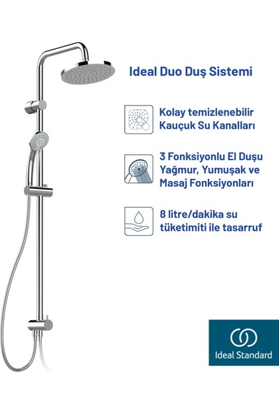 Ideal Duo Robot Tepe Duş Sistemi