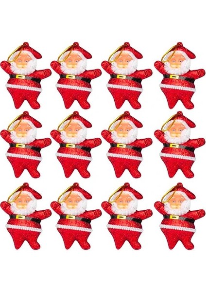 Yılbaşı Süsü 6 Lı Mini Noel Baba Ağaç Süs