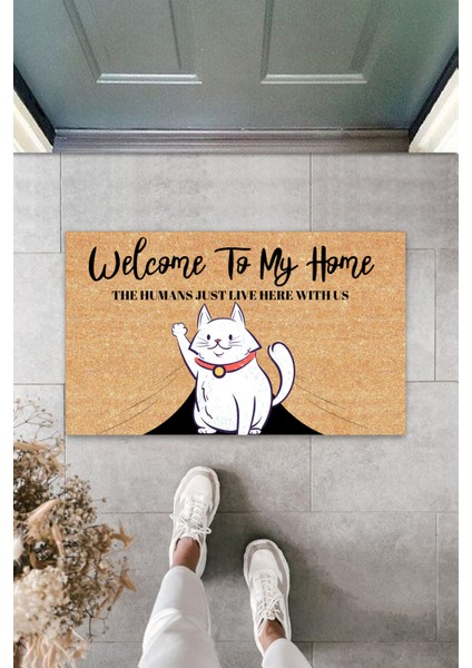 Dekoratif Modern Dijital Baskı - Welcome Özel Tasarım Iç ve Dış Mekan Paspas