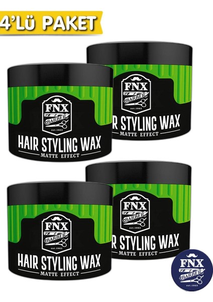 Fnx Barber Matte Effect Wax 150 Ml 4 Adet