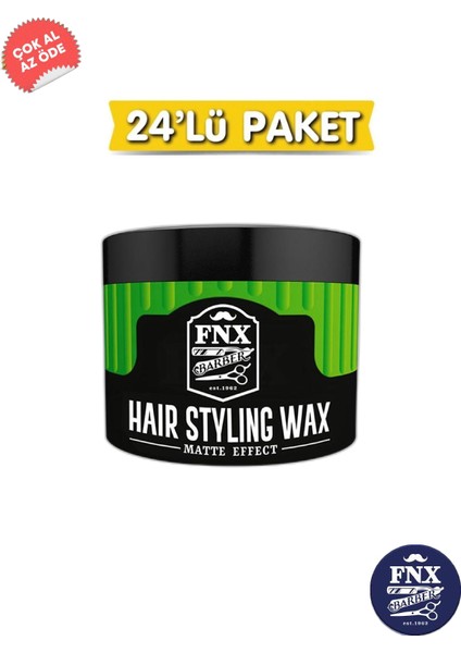 Fnx Barber Matte Effect Wax 150 Ml 24 Adet