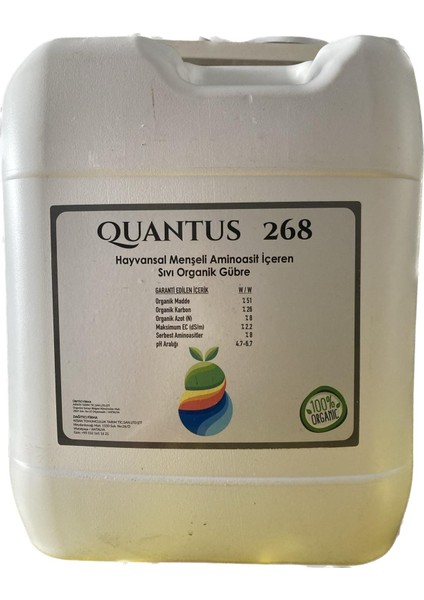 Quantus 268 (Hayvansal Menşeili Sıvı Organik GÜBRE)-20LT