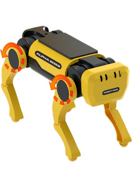 Güneş Enerjisiyle Çalışan Monte Oyuncak Köpek - Sarı (Yurt Dışından)