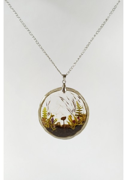 Özel El Yapımı Çiçek Tasarım Reçine Kadın Kolye fiyatları