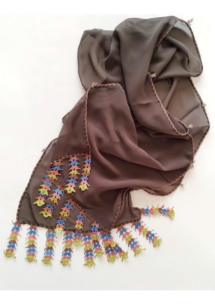 Oyalı Şifon Fular modelleri