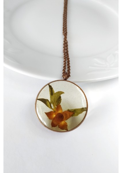 Özel Tasarım El Yapımı Epoksi Terrarium Kolye