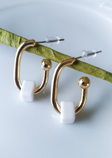 Beyaz Boncuklu Küpe fiyatları