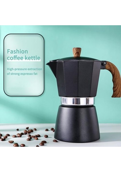 150 ml Kahve Pot Kahve Makinesi Percolator Soba Top Pot Sekizgen Alüminyum Pot Çalışma Kahve Mutfak Aletleri Stopetop Kahve Makinesi | Kahve Tencereler (Yurt Dışından) fırsatları