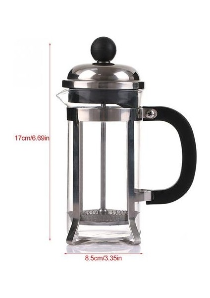 350 ml Paslanmaz Çelik Cam Fransız Filtre Cezve Kahve Çay Potu Basın Piston Hollow Cafetiere Aracı Yeni Coffer Maker | Kahve Tencere (Yurt Dışından)