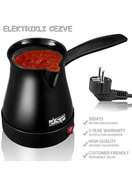 Türk Kahve Makinesi Pot Kahve Makinesi Makinesi Taşınabilir Elektrik Çay Kahve Espresso Pot Haşlanmış Süt Kahve Kettle Cezve Ibrik | Kahve Tencereler (Yurt Dışından)