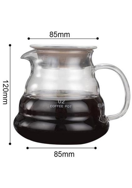 500 ml Dökme Range Kahve Sunucusu Carafe Damla Cezve Kahve Su Isıtıcısı Brewer Barista Percolator Clear 360ML 600ML 800ML | Kahve Kapları (Yurt Dışından)