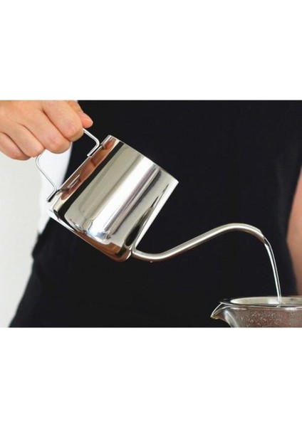 250 ml Kalın Kahve Çay El Pot Gıda Sınıfı Paslanmaz Çelik Gooseneck Damla Su Isıtıcısı Swan Boyun Ağız Cezve Kapı Mutfak Aksesuarları | Kahve Tencereler (Yurt Dışından)